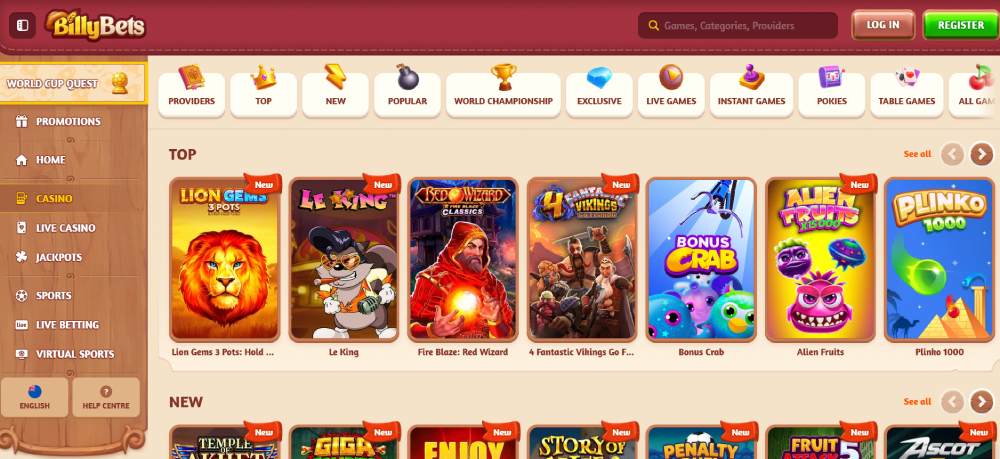 billy bets casino