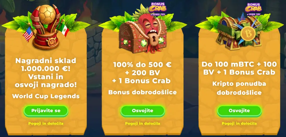 bonusi in promocije wazamba casino